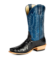Horse Power Men's Black Full Quill Ostrich Boots HP9533