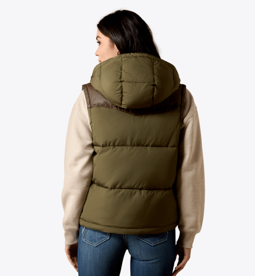 Ariat Women's Green Frontier Puffer Vest 10079321