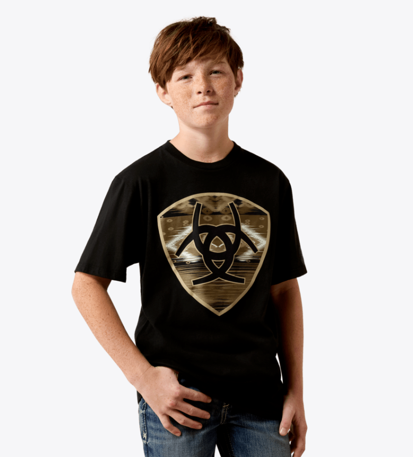 Ariat Boy's Black Cojiba Serape Tee 10080683