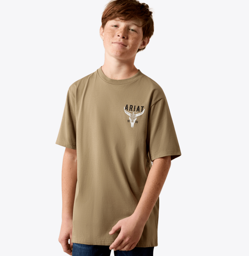 Ariat Boy's Brown Best Longhorn Tee 10080707