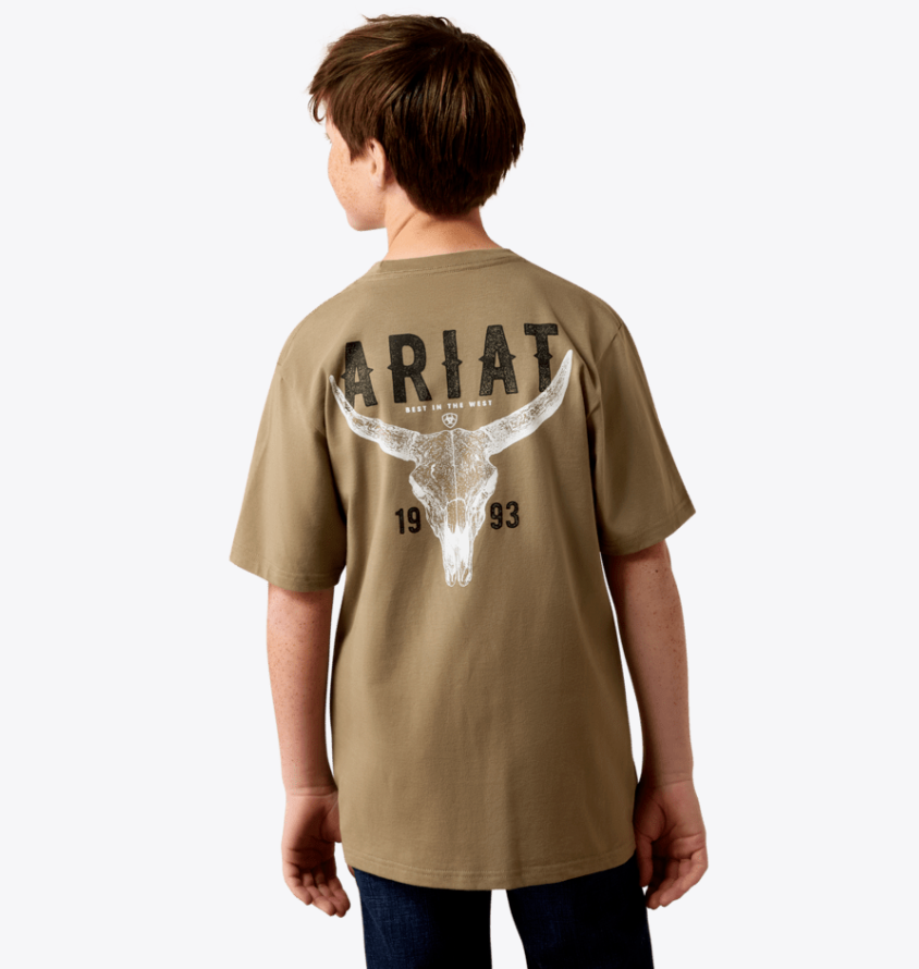 Ariat Boy's Brown Best Longhorn Tee 10080707