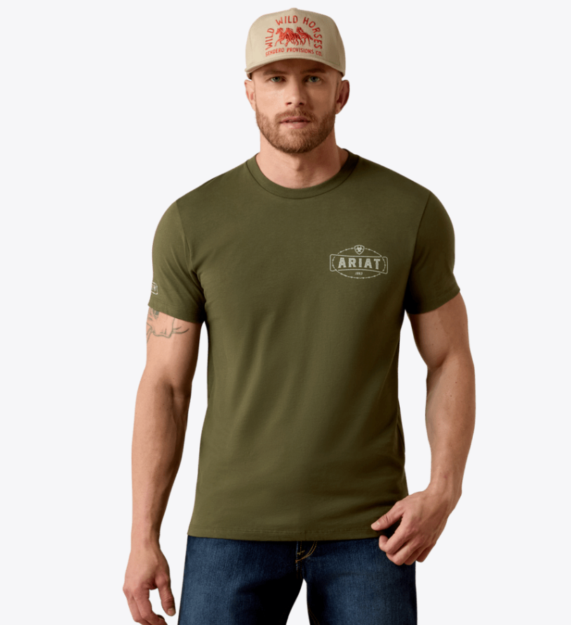 Ariat Men's Green Outlaw Heritage Tee 10080703