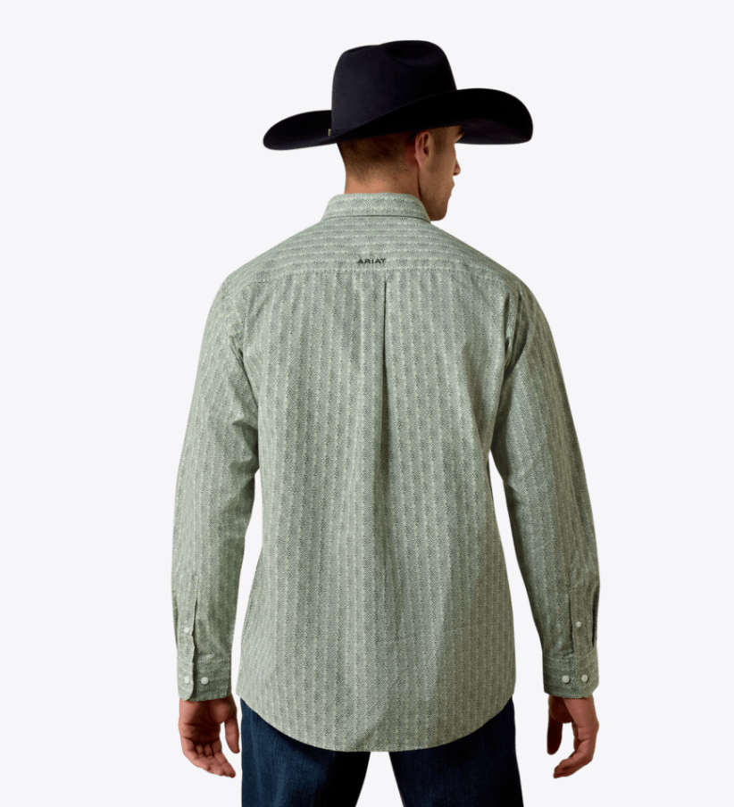 Ariat Men's Pineneedle Green Lawson Classic Fit Shirt 10080503