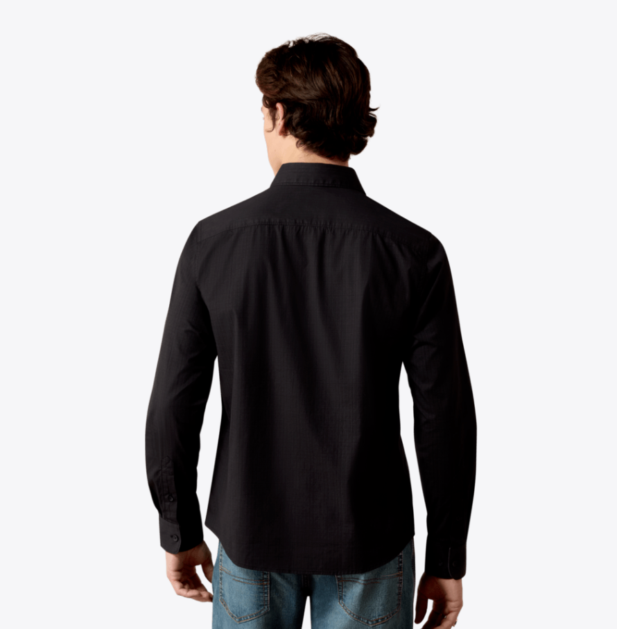 Ariat Men's Malcolm Modern Slim Fit Black Shirt 10080663