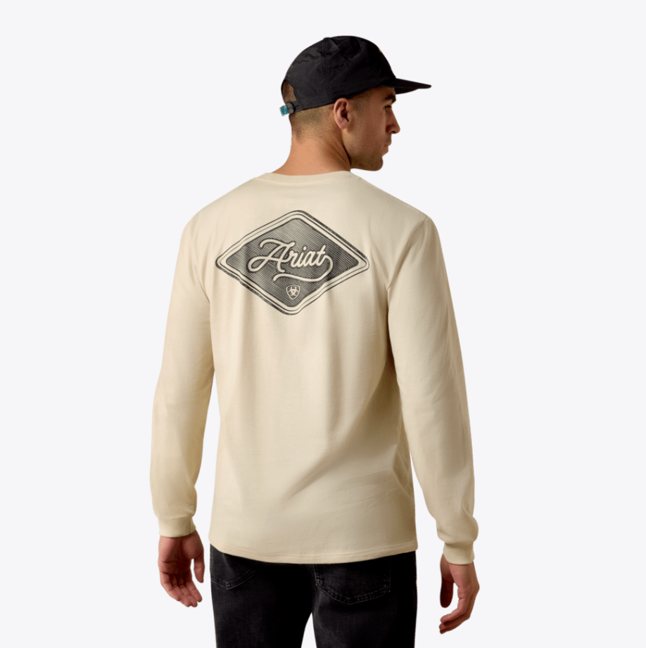 Ariat Men's Natural Medallion Standard Long Sleeve Tee 10080589