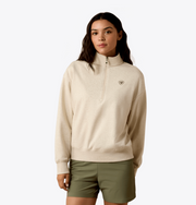 Ariat Women's Holiday Oatmeal 1/2 Zip Sweater 10085379