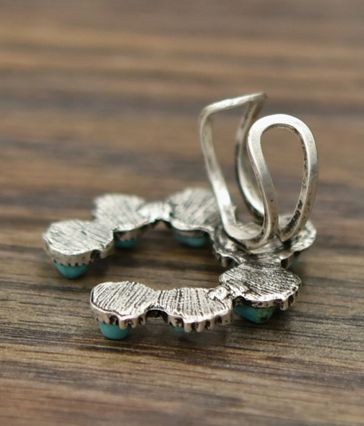 Isac Trading Western Squash Turquoise Ring 750164