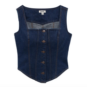 Wrangler Women's Denim Bustier Vest 2385709