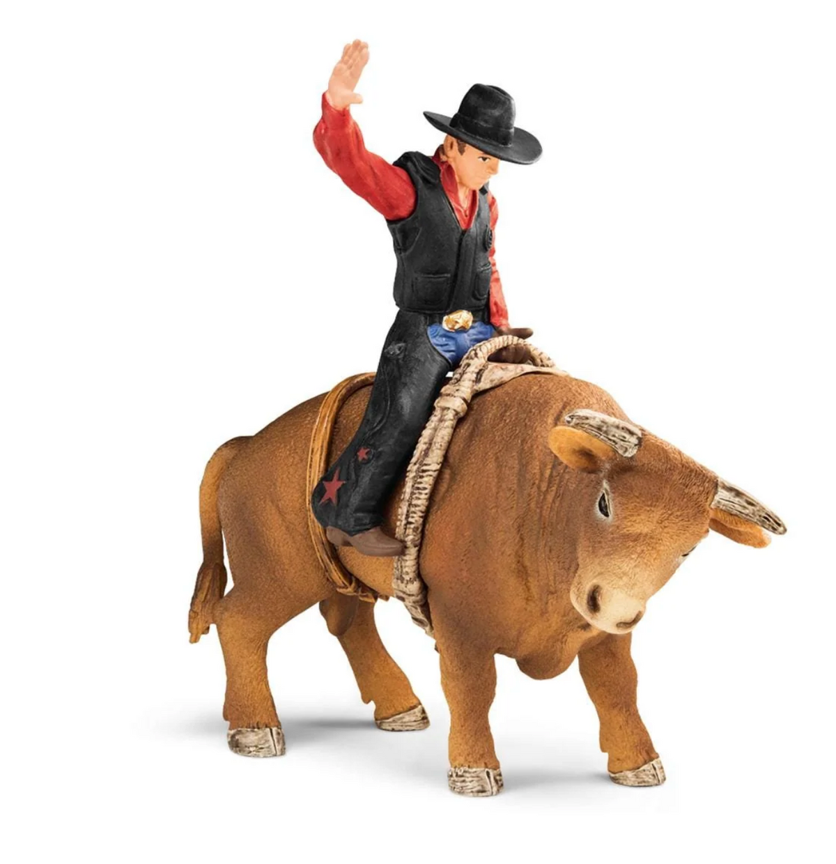 Schleich Cowboy with Bull Farm Toy Set 72120