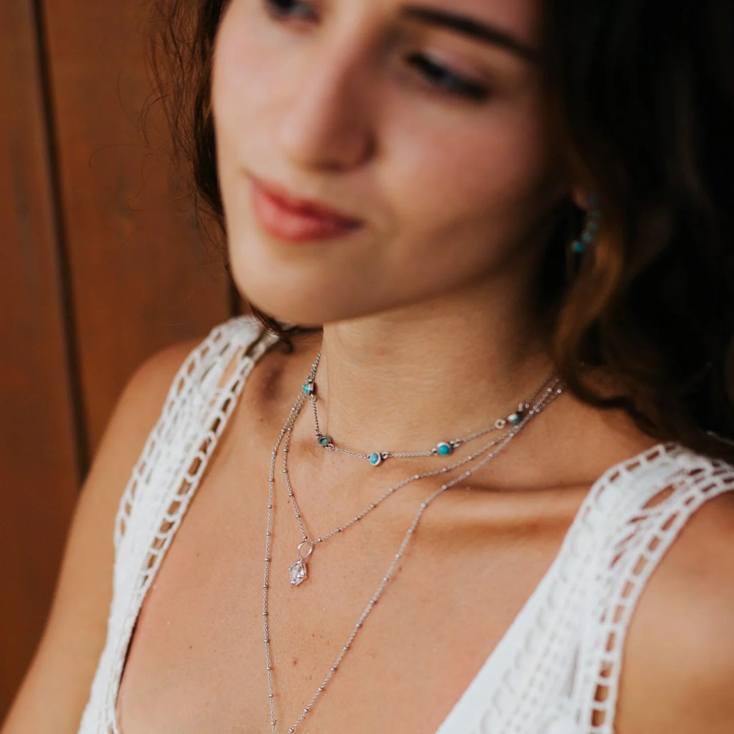 Sowell Jewelry 5 Stone Turquoise Necklace SWNS01