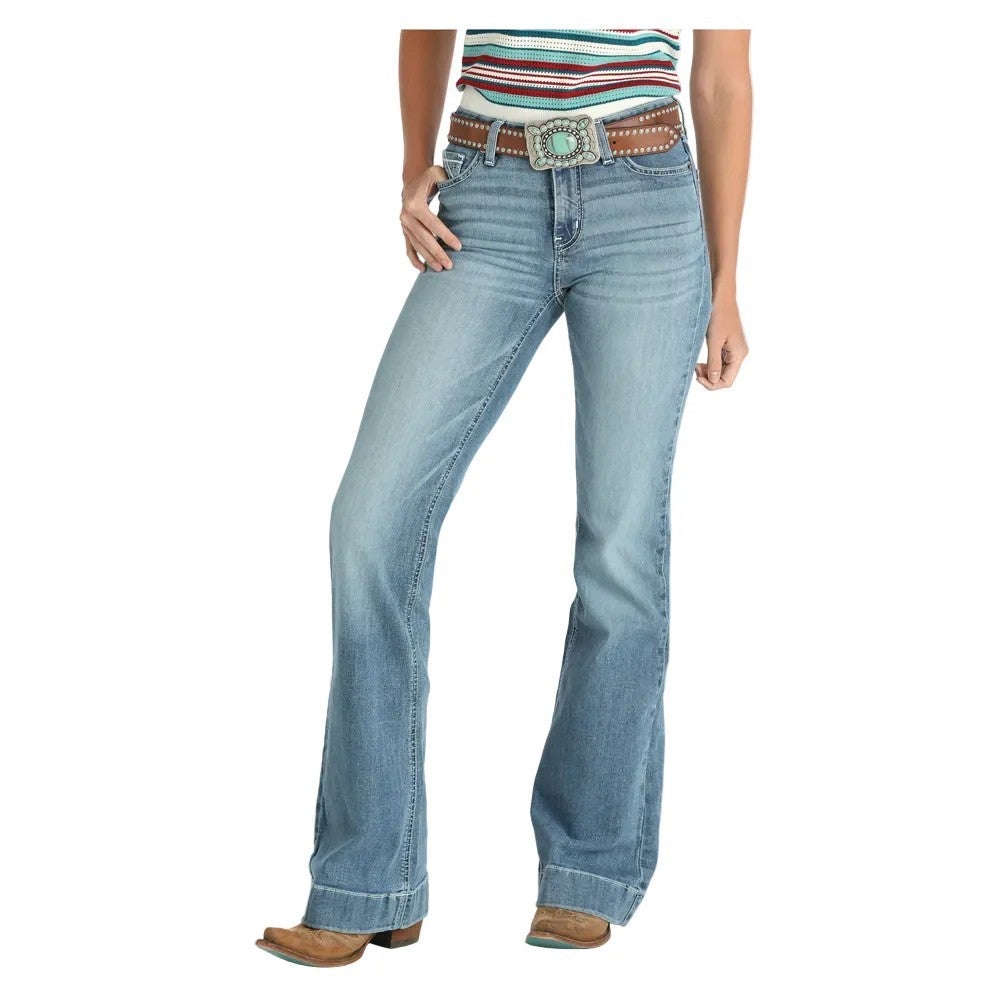 Cruel Girl Women's Mila Light Wash Trouser Jeans CB76953002