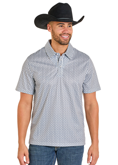 Panhandle Men's Patterned Polo Shirt TM51T07542