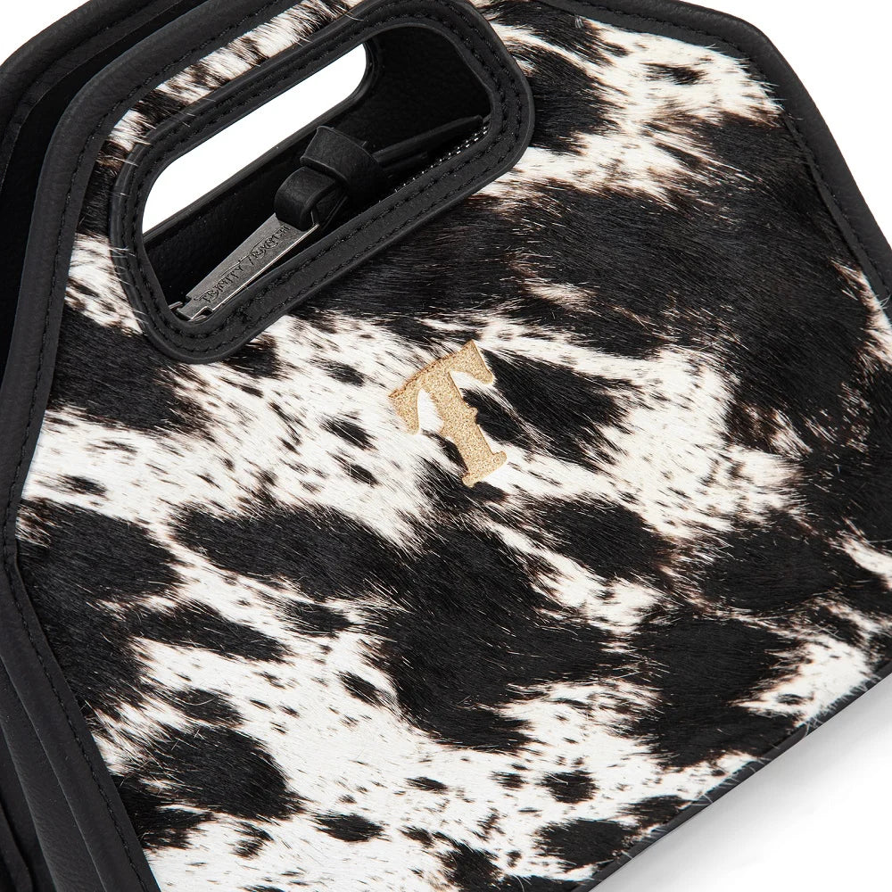 Trinity Ranch Black Genuine Hair-On Cowhide Crossbody Bag TR206-8360BK