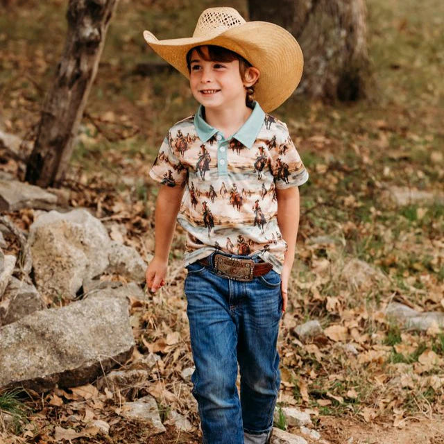 Shea Baby Boy's Sunrise Cowboy Snap Front Shirt BOYSS22
