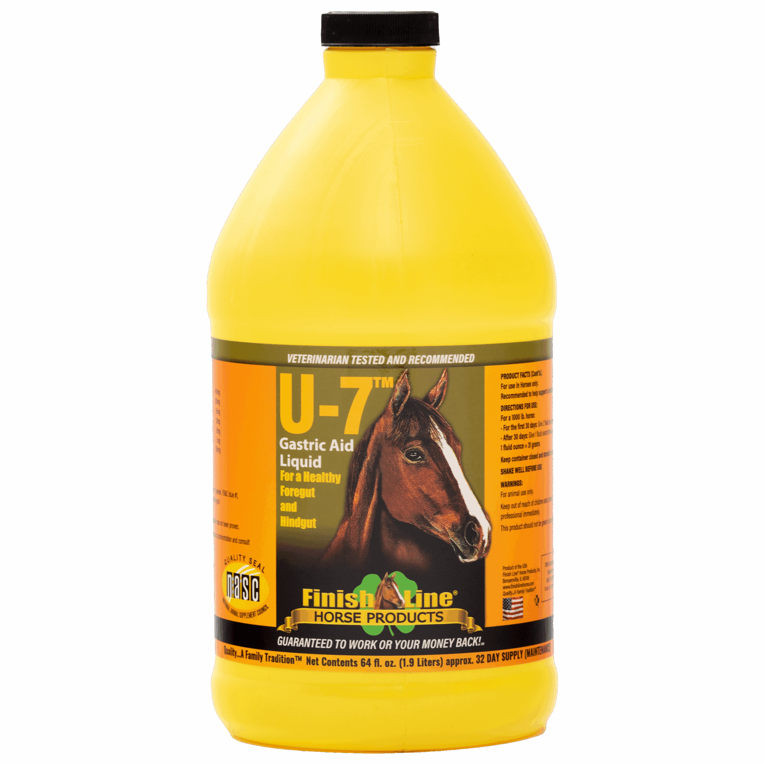 Finish Line U-7 Gastric Aid Horse Supplement 64 fl oz 13340-1