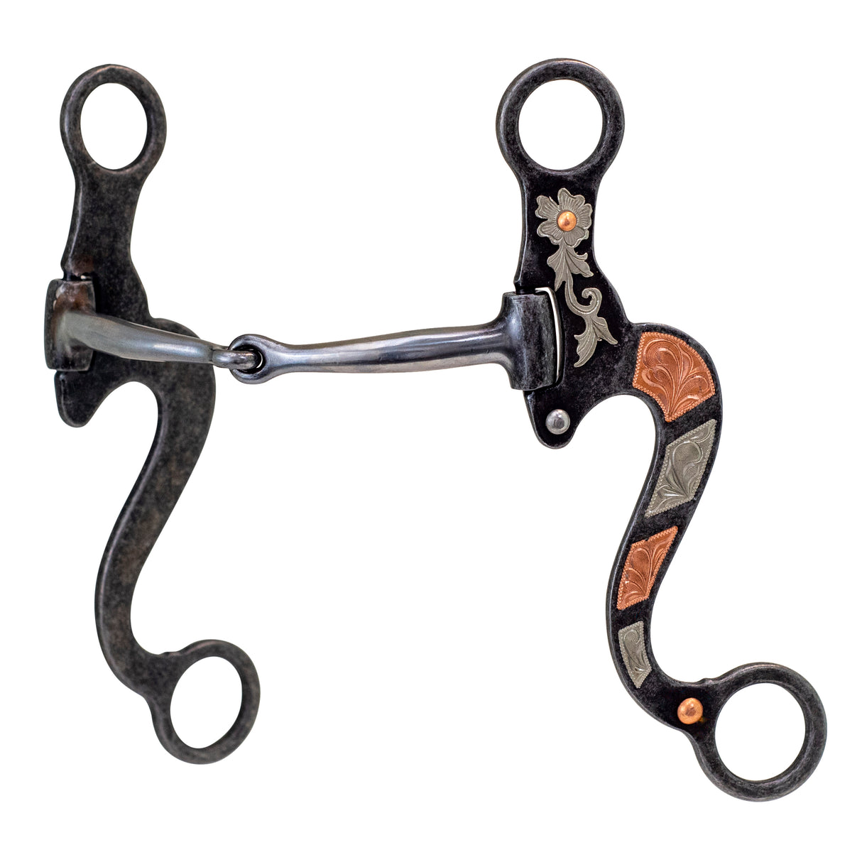 Cowboy Tack Texas Daisy Shanked Snaffle Bit