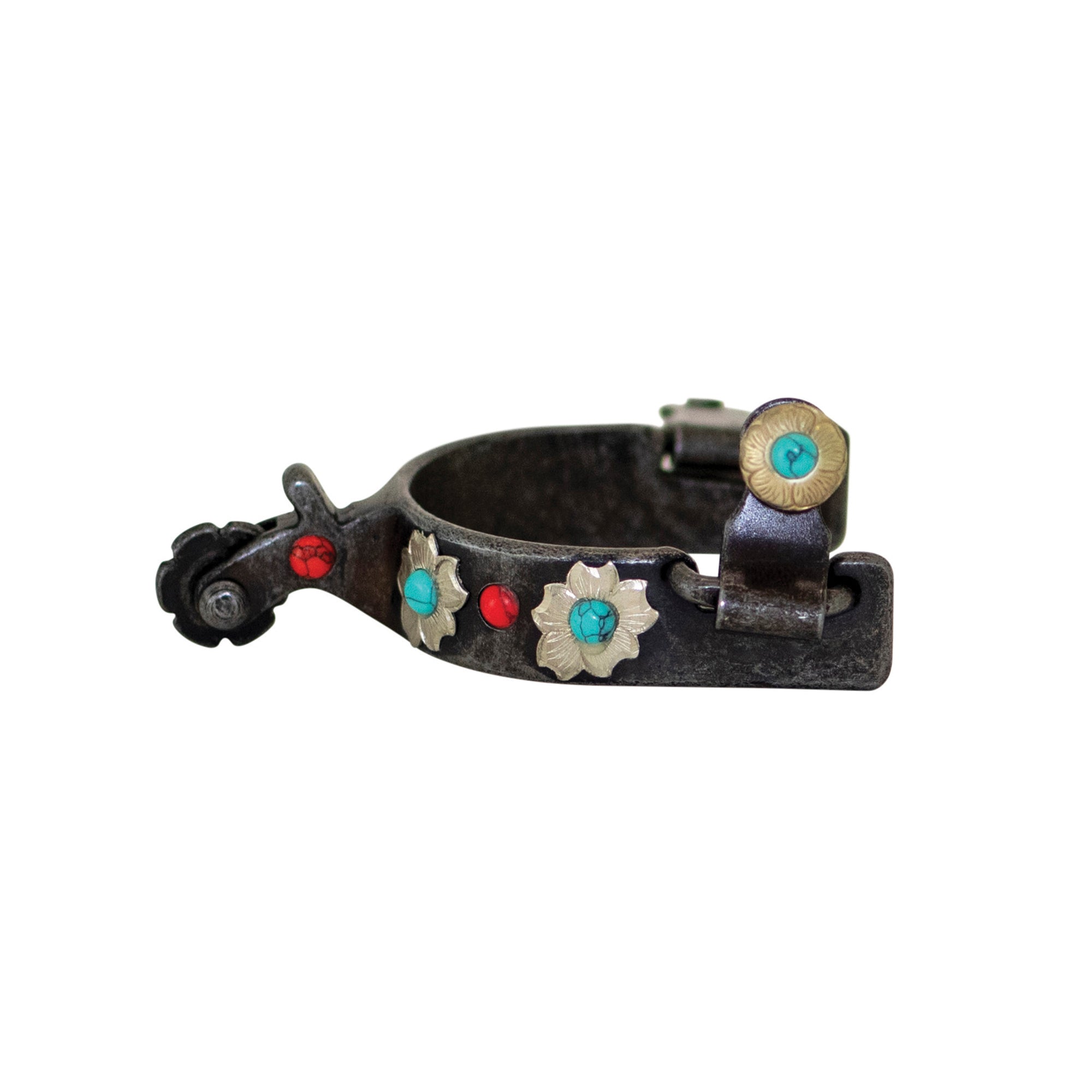 Cowboy Tack Youth Southwest Floral Spurs UW630026DGSL034