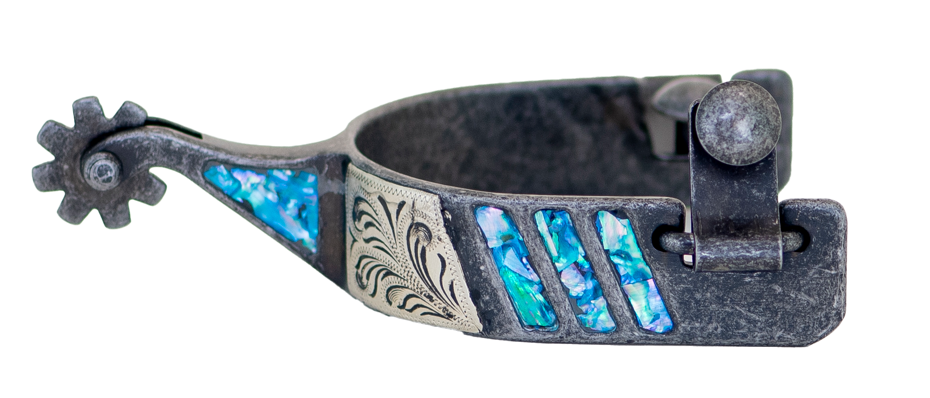 Cowboy Tack Turquoise Large Cup Spur UW630038DGSL134