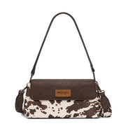 Wrangler Cow Print Flap Shoulder Crossbody Bag WG-HB-573-2003-CW-CF