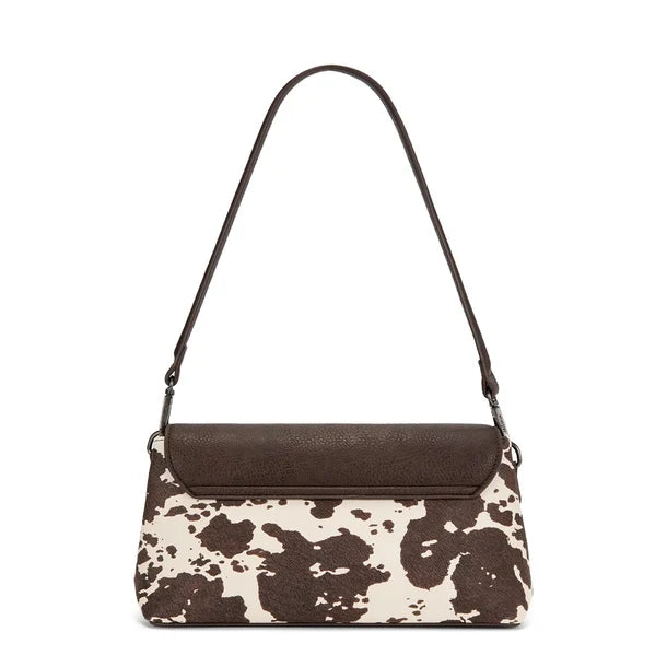 Wrangler Cow Print Flap Shoulder Crossbody Bag WG-HB-573-2003-CW-CF
