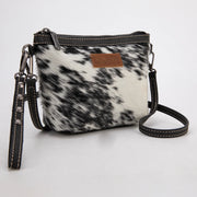 Wrangler Black Genuine Hair-On Cowhide Crossbody Bag WG169-1812BK