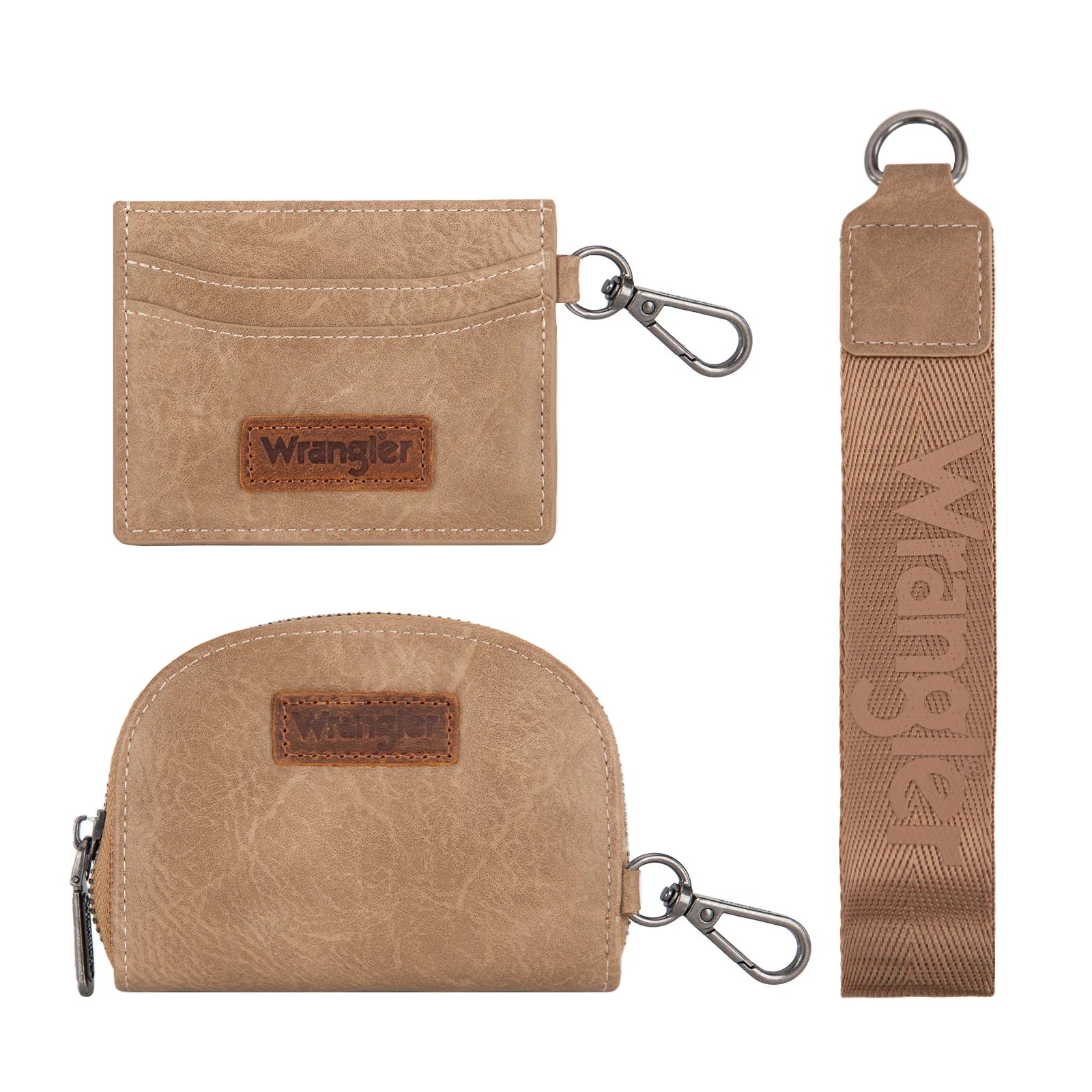 Wrangler Dual Pouch Wristlet Credit Card Holder Wallet