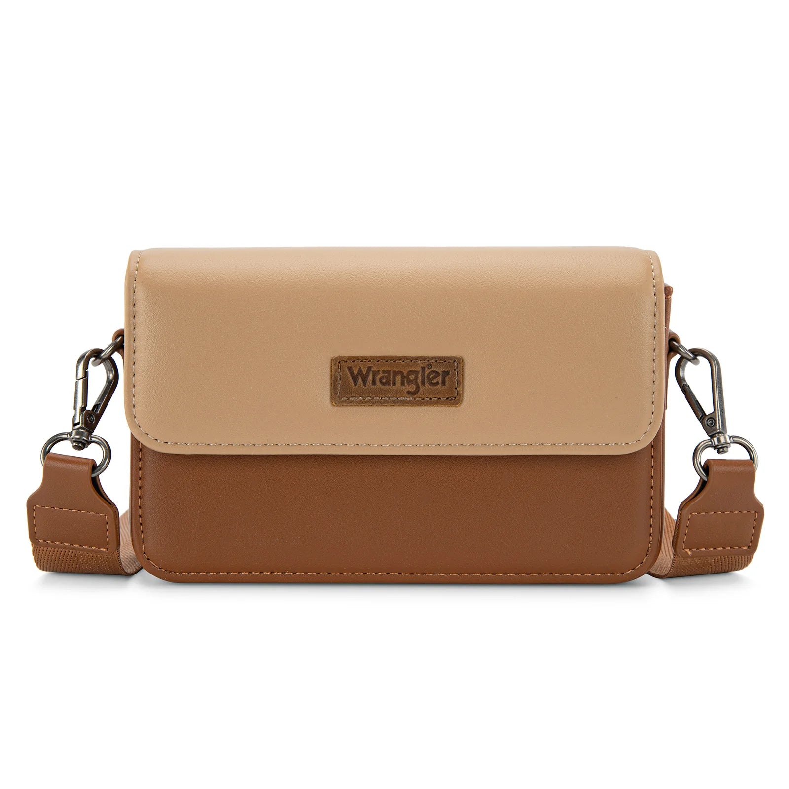 Wrangler Dual Tone Brown Small Crossbody Wallet WG329-206BR
