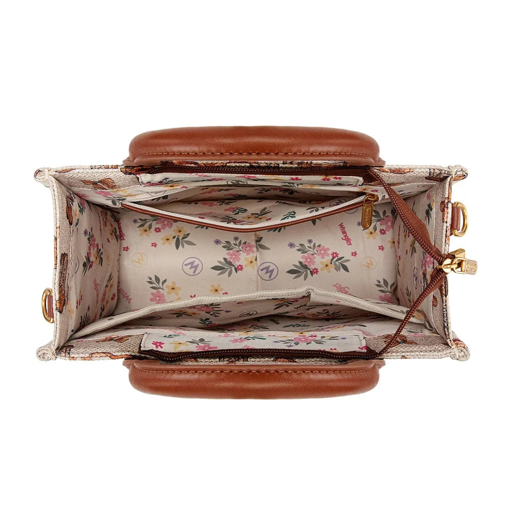 Wrangler Western Print Cowgirl Tote Bag WG-HB-524-8120S