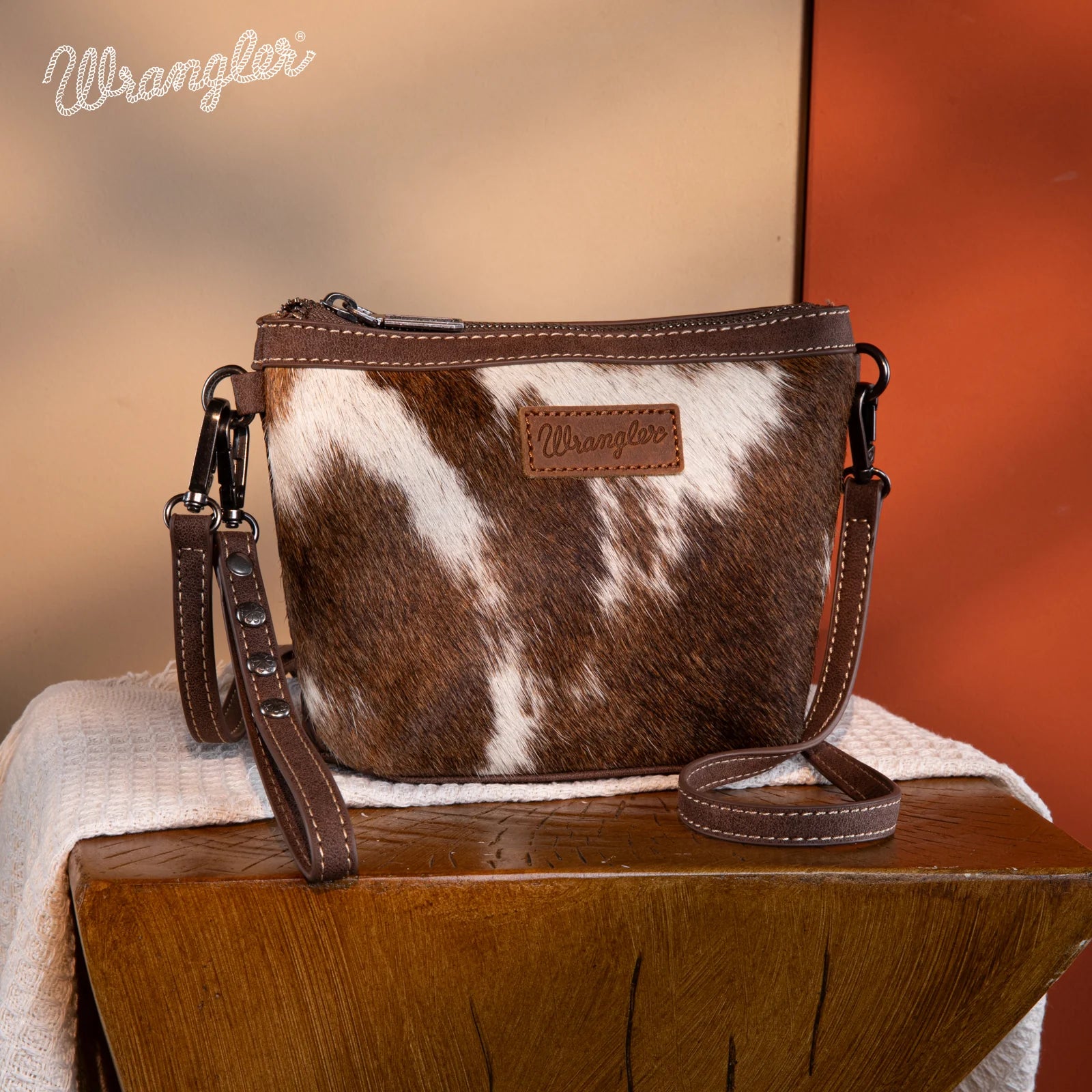 Wrangler Genuine Hair-On Cowhide Crossbody WG169-1812