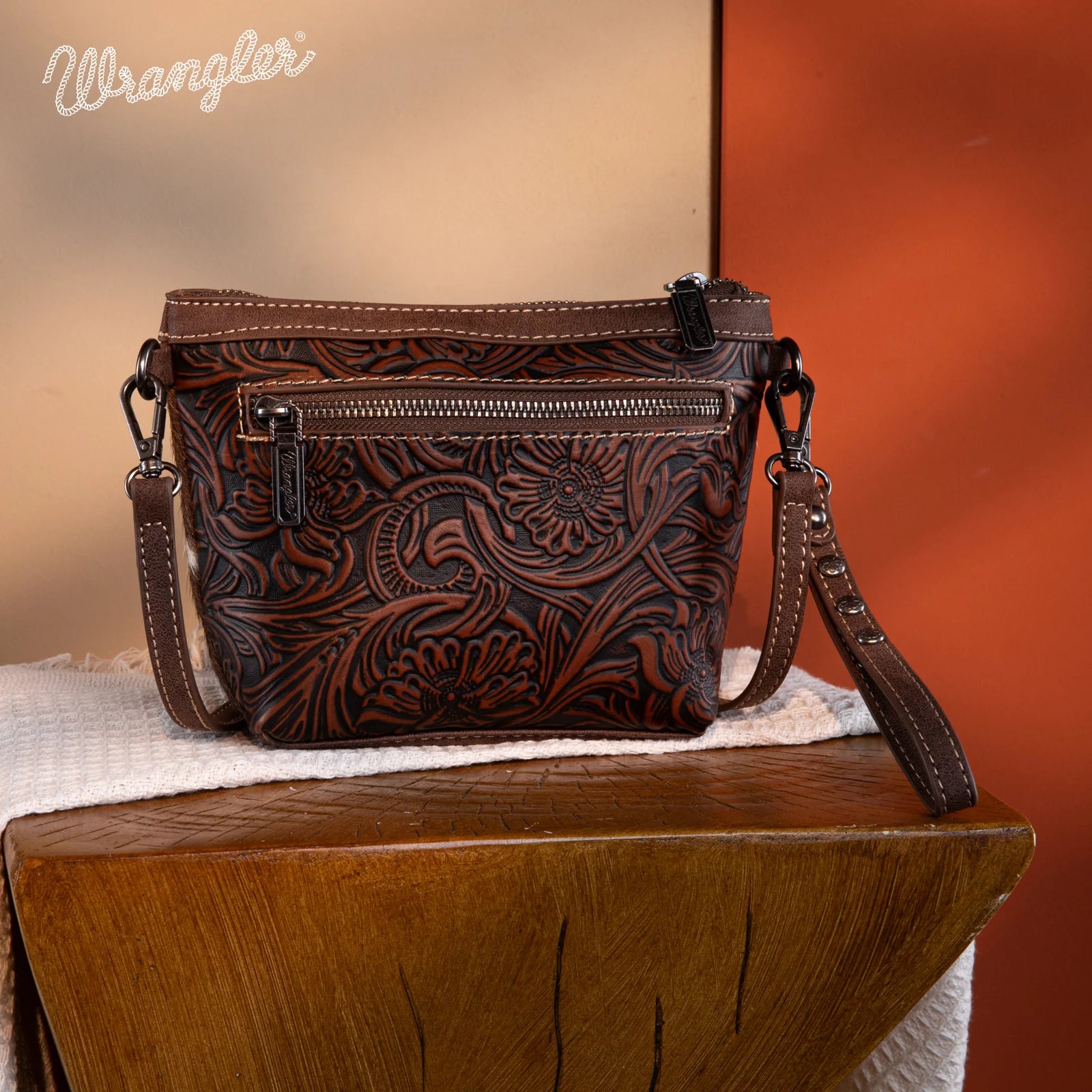 Wrangler Genuine Hair-On Cowhide Crossbody WG169-1812