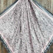 Rodeo Drive Pink and Grey Paisley Wild Rag WR3409