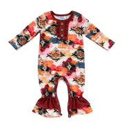 Shea Baby Girl's Aztec Romper GLSROM11