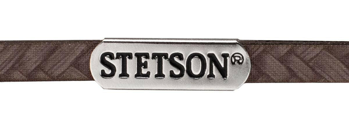 Stetson Plait 4 1/4" Brim Straw Hat.