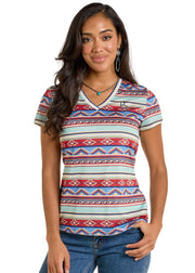 Panhandle Slim Women's Serape Print Tee LW21T06668