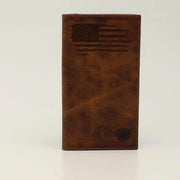 Ariat Men's Distressed USA Flag Rodeo Wallet.