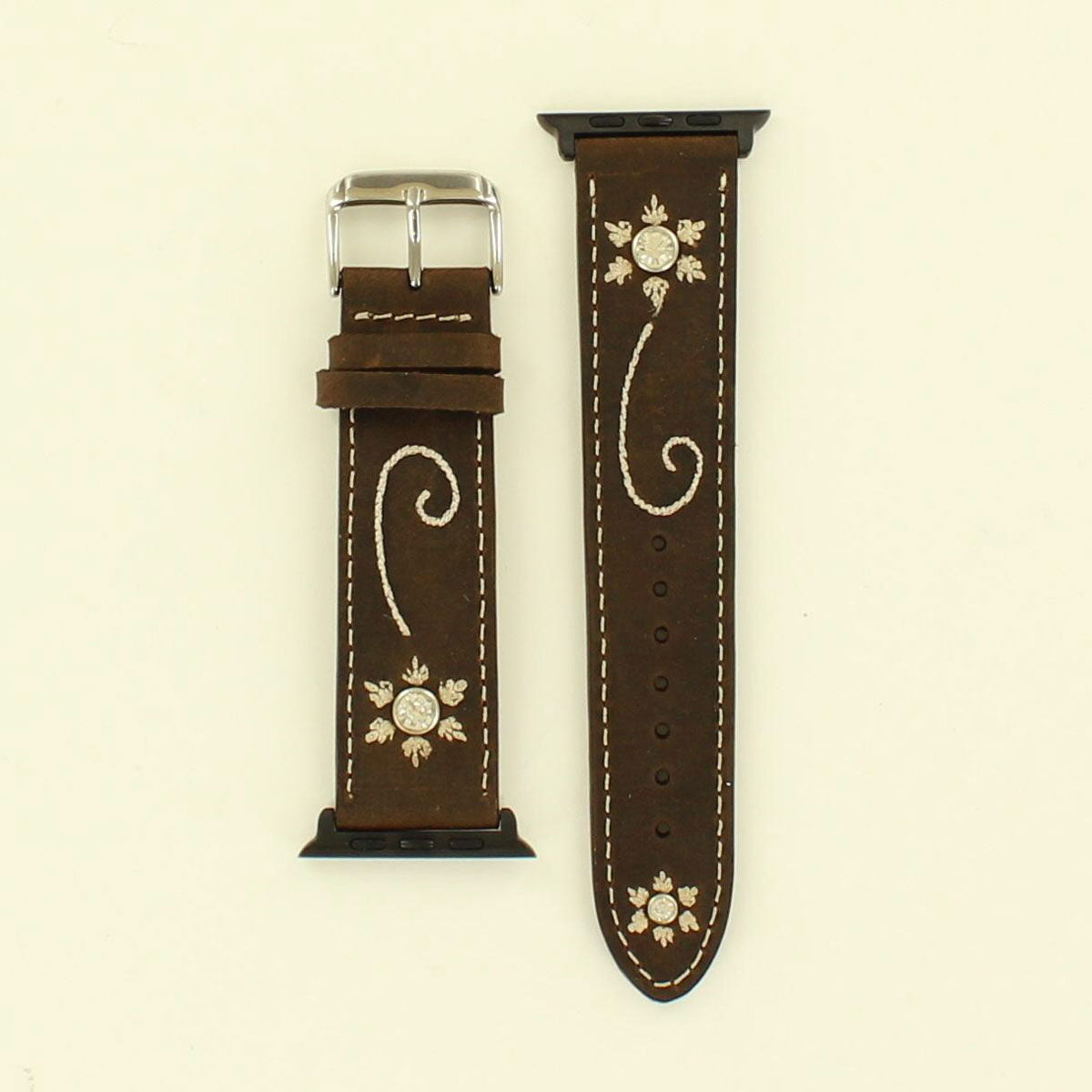 Nocona Flower Embroidered Watch Band N3101044