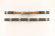 Twister Stud and Cross Concho Leather Hatband #02350129