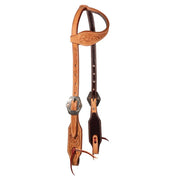 Professional's Choice Floral Roughout Single Ear Headstall 3P1039
