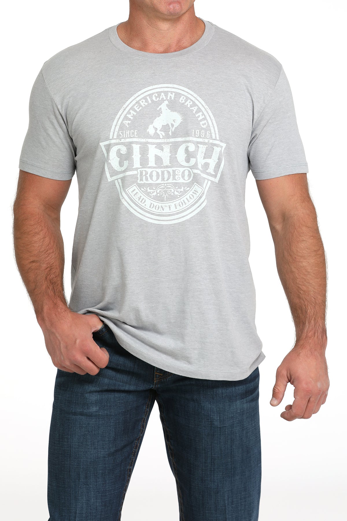 Cinch Men's Gray Graphic Tee MTT1690698
