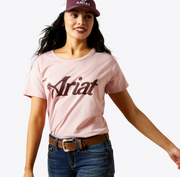 Ariat Women's Dusty Pink Spur Script Tee 10063761