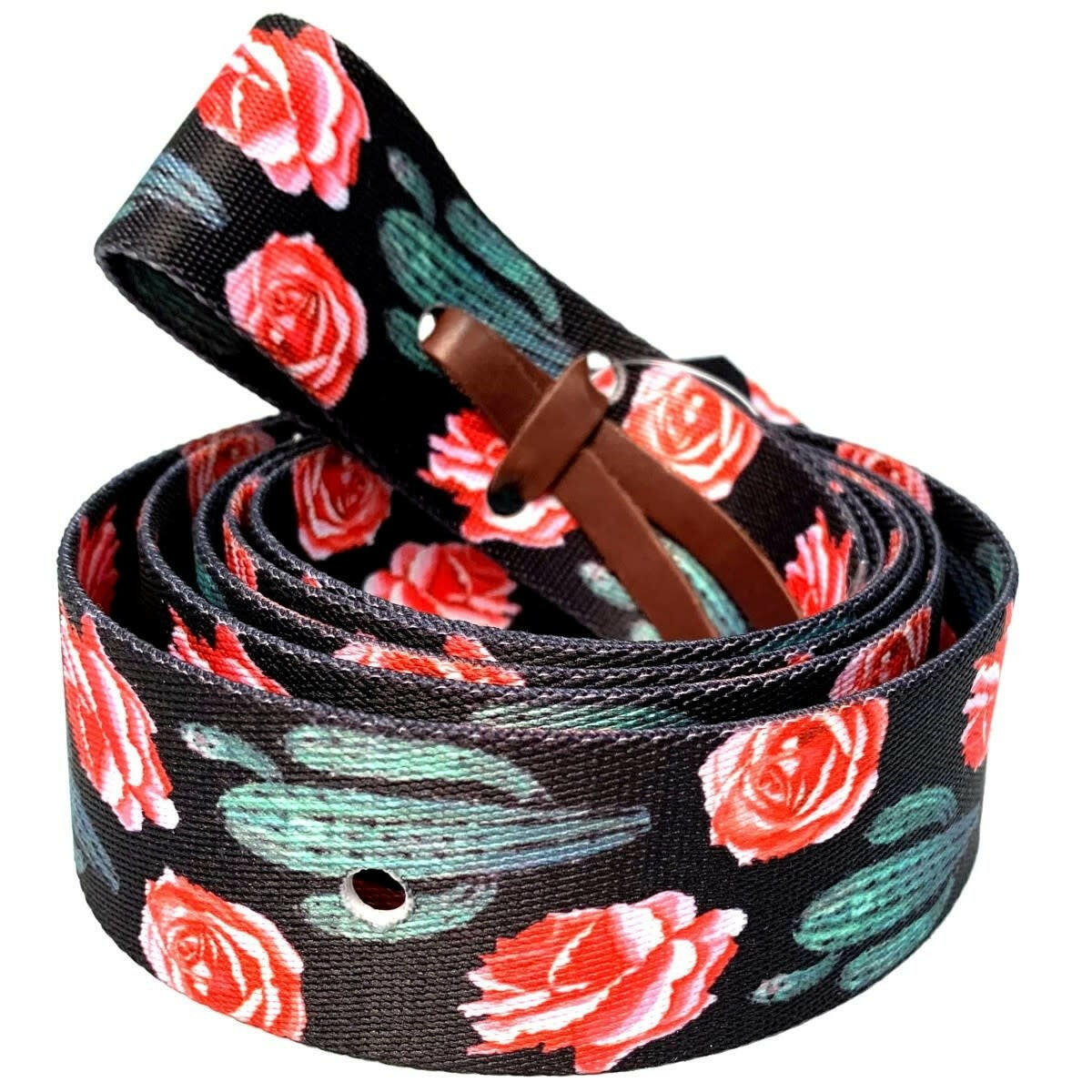 Fashion Print Nylon Latigo Tie Strap.