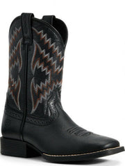 Ariat Kid's Black Tycoon Western Boot.