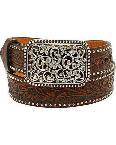 Ariat Girl's Floral Belt with Buckle.