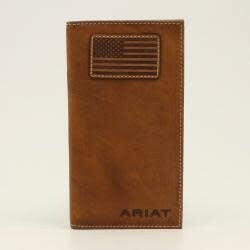 Ariat Men's Flag Patch Rodeo Wallet.