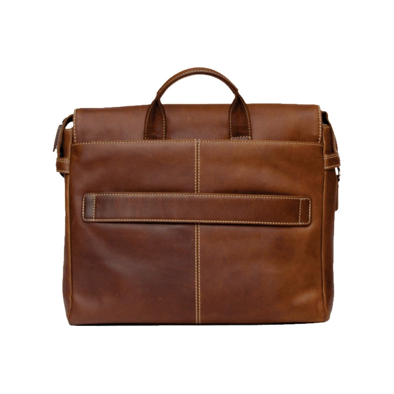 Rugged Earth Brown Leather Briefcase 199035