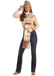Rock & Roll Cowgirl Aztec Winter Accessories Set BU47X05635 C4