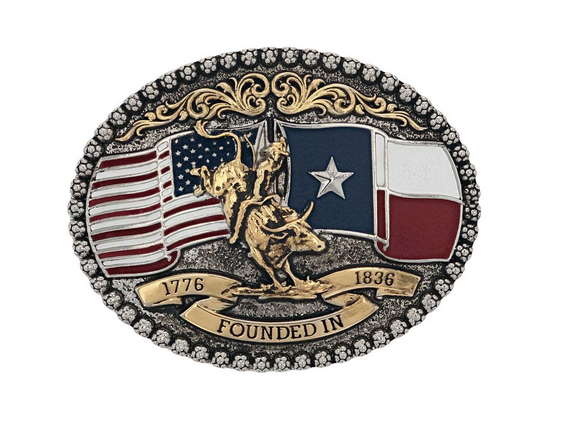 Montana Silversmiths Texas 1836 Attitude Buckle A920