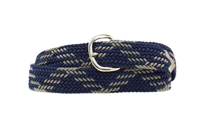 Nocona Navy and Grey Braided Belt 2000608
