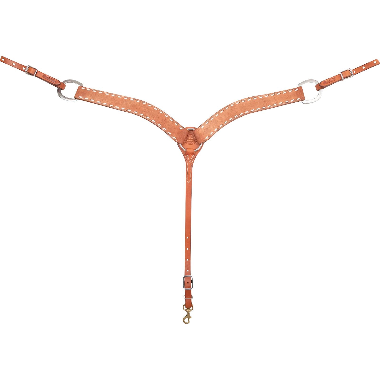 Martin 2" Buckstitch Stamped Breastcollar BC200GCSTBS