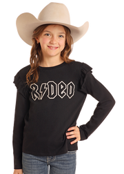 Rock & Roll Girl's Rodeo Ruffle Top.